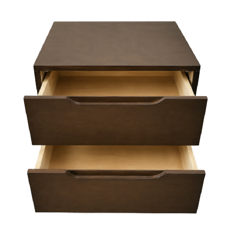 Crimson Bedside Table | 2 Storage Drawers