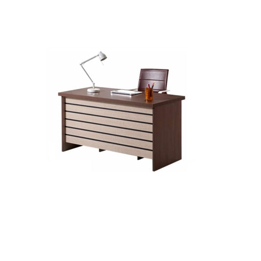 A minimalist computer desk, emphasizing an organized and efficient work environment.