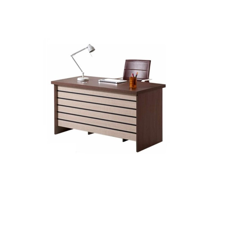 A minimalist computer desk, emphasizing an organized and efficient work environment.