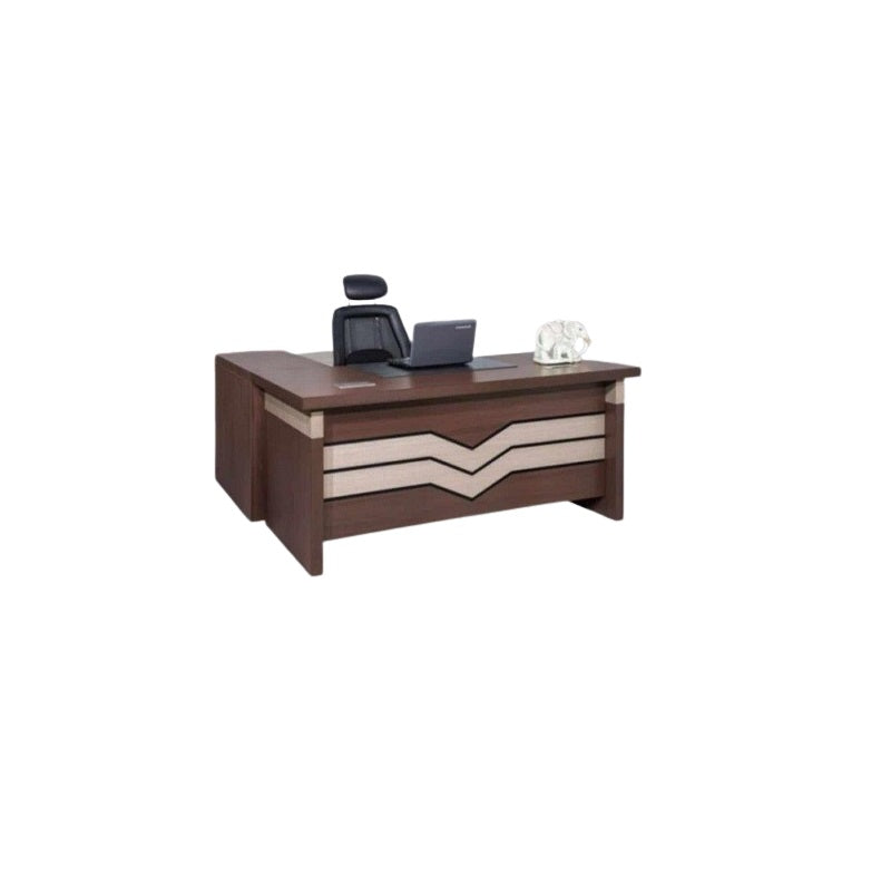A minimalist computer desk, emphasizing an organized and efficient work environment.