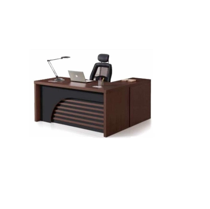 A minimalist computer desk, emphasizing an organized and efficient work environment.