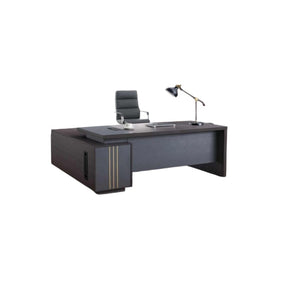 Martin L-Type Executive Table with Wire Management Box, Storage Drawers & Fixed Pedestal, 160cm
