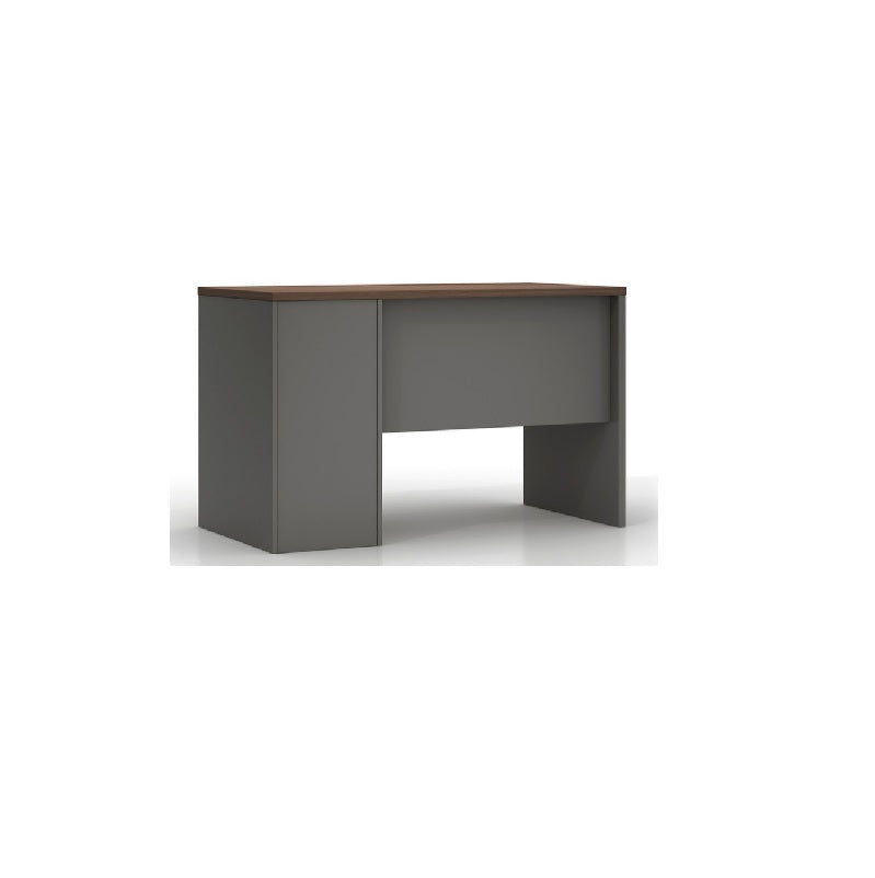 Modern desk design with a wooden design top and three drawers, perfect for organizing office essentials.
