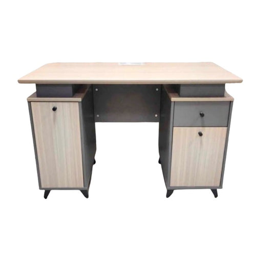 Modern desk design with one door & one drawer, perfect for organizing office essentials.
