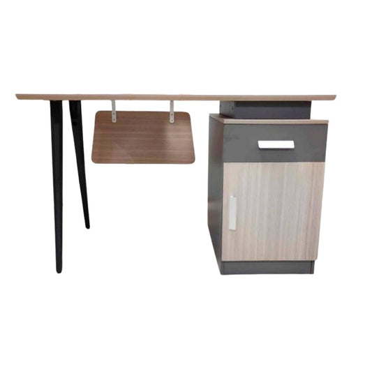 Modern desk design with one door & one drawer, perfect for organizing office essentials.