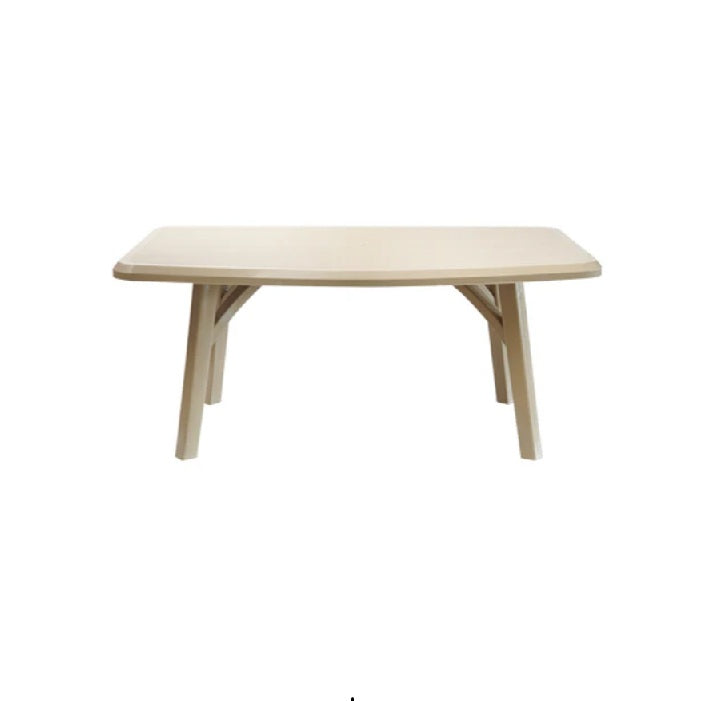 spacious plastic table for dining and gatherings