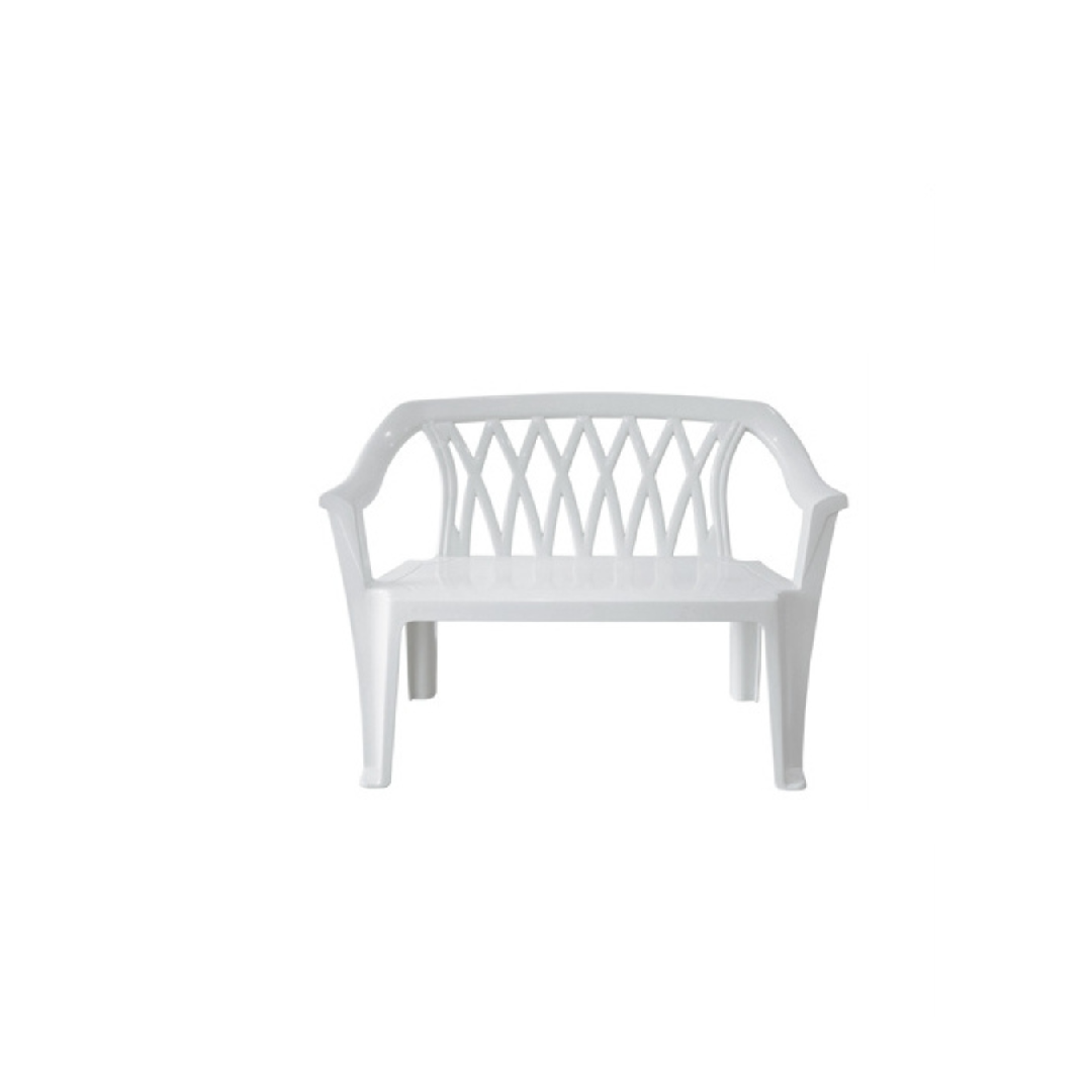 Cofta Diamond Monobloc Bench | 2-Seater| Durable Moulded Polypropylene Plastic