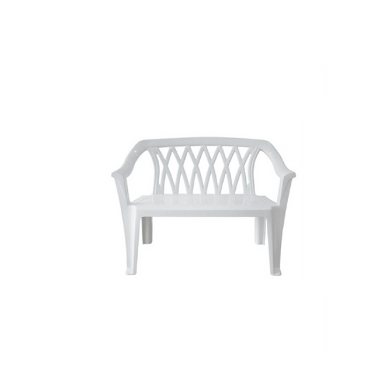 Cofta Diamond Monobloc Bench | 2-Seater| Durable Moulded Polypropylene Plastic
