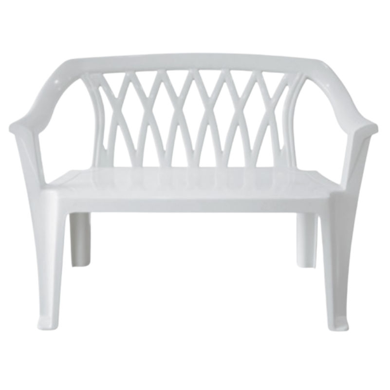 Cofta Diamond Monobloc Bench | 2-Seater| Durable Moulded Polypropylene Plastic