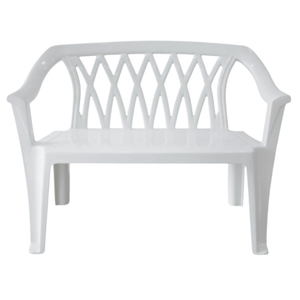 Cofta Diamond Monobloc Bench | 2-Seater| Durable Moulded Polypropylene Plastic