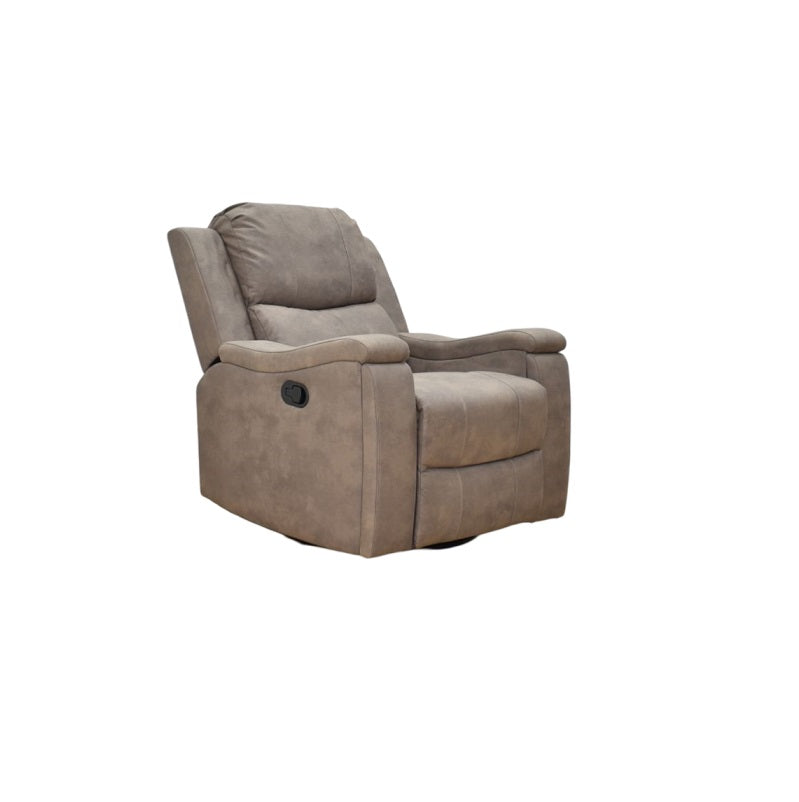 A cozy brown recliner chair is depicted, emphasizing its stylish design and comfort for relaxation.