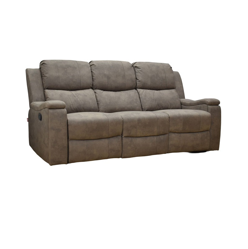 A cozy mocha recliner chair is depicted, emphasizing its stylish design and comfort for relaxation.