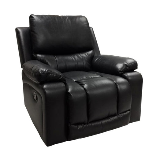 A cozy  recliner chair equipped with a modern armrest, perfect for relaxation in a contemporary setting.