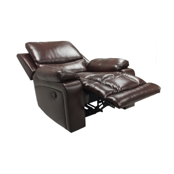 A cozy  recliner chair equipped with a modern armrest, perfect for relaxation in a contemporary setting.
