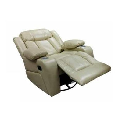 A cozy  recliner chair equipped with a modern armrest, perfect for relaxation in a contemporary setting.