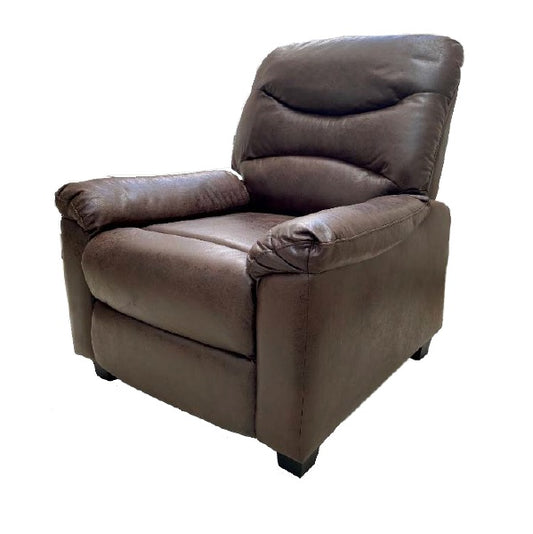 A cozy  recliner chair equipped with a modern armrest, perfect for relaxation in a contemporary setting.
