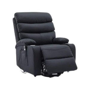 A cozy  recliner chair equipped with a modern armrest, perfect for relaxation in a contemporary setting.