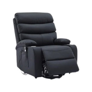Tower Recliner Chair | Leatherette Power Lift Recliner with Cup Holder