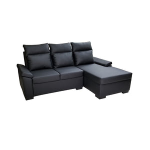 Acura L-Type Sofa | Leatherette Upholstered with Cushions