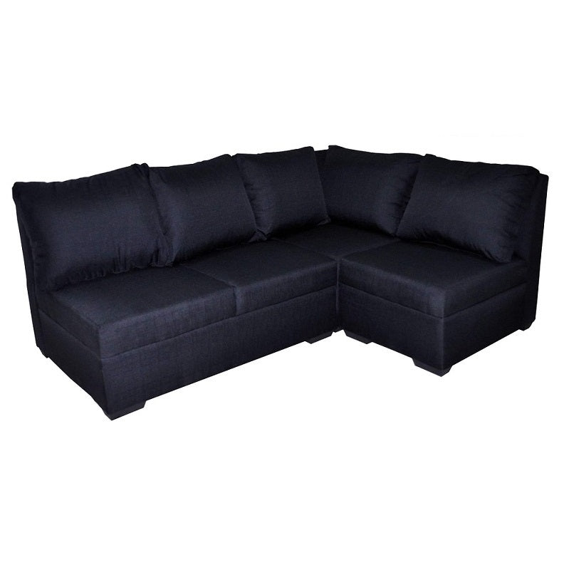 A stylish sectional sofa with an attached chaise, perfect for comfortable seating in contemporary interiors.