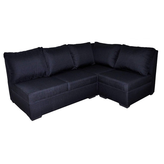 A stylish sectional sofa with an attached chaise, perfect for comfortable seating in contemporary interiors.