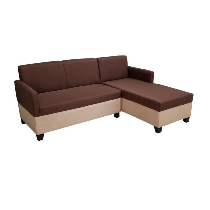 A stylish sectional sofa with an attached chaise, perfect for comfortable seating in contemporary interiors.