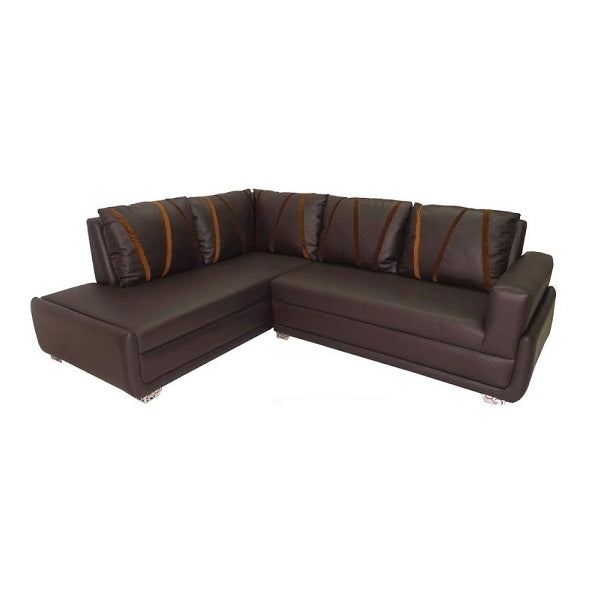 A stylish sectional sofa with an attached chaise, perfect for comfortable seating in contemporary interiors.