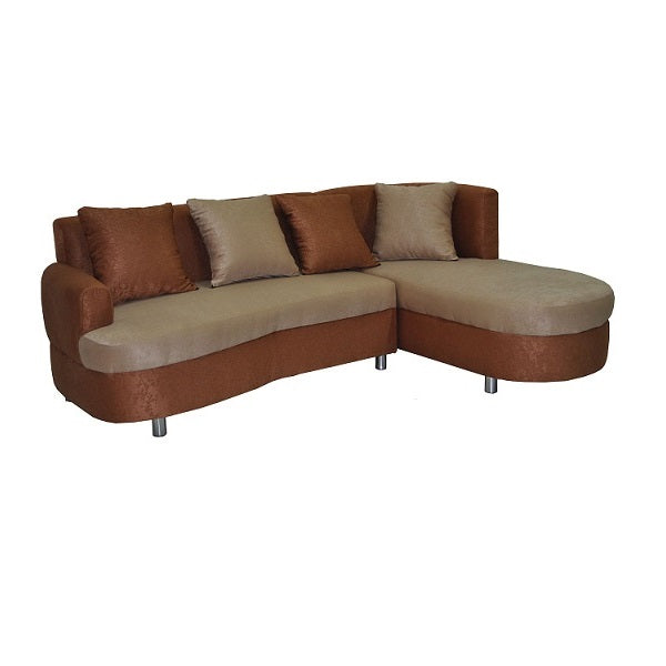 A stylish sectional sofa with an attached chaise, perfect for comfortable seating in contemporary interiors.