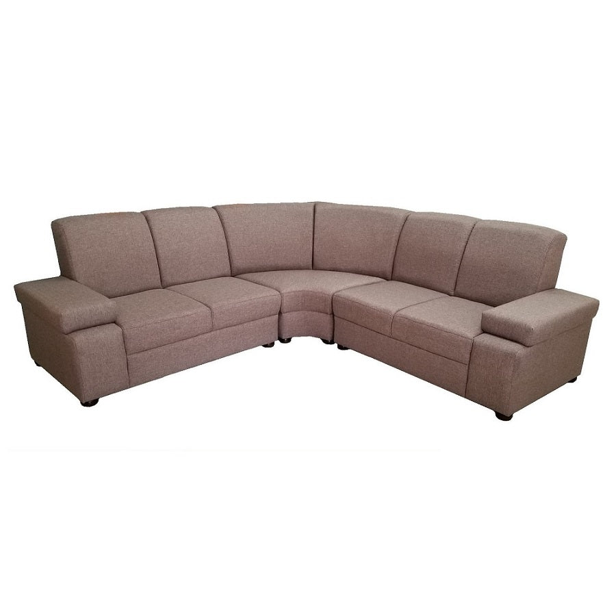A stylish corner sofa with an attached chaise, perfect for comfortable seating in contemporary interiors.