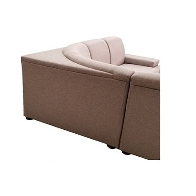 A stylish corner sofa with an attached chaise, perfect for comfortable seating in contemporary interiors.