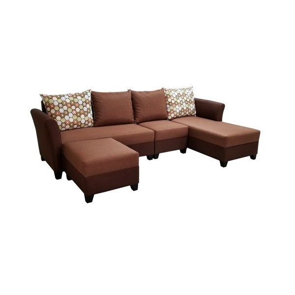 A stylish sectional sofa with an attached chaise, perfect for comfortable seating in contemporary interiors.