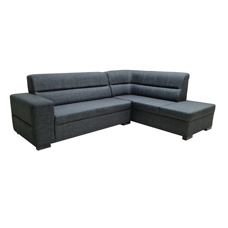 A stylish sectional sofa with an attached chaise, perfect for comfortable seating in contemporary interiors.