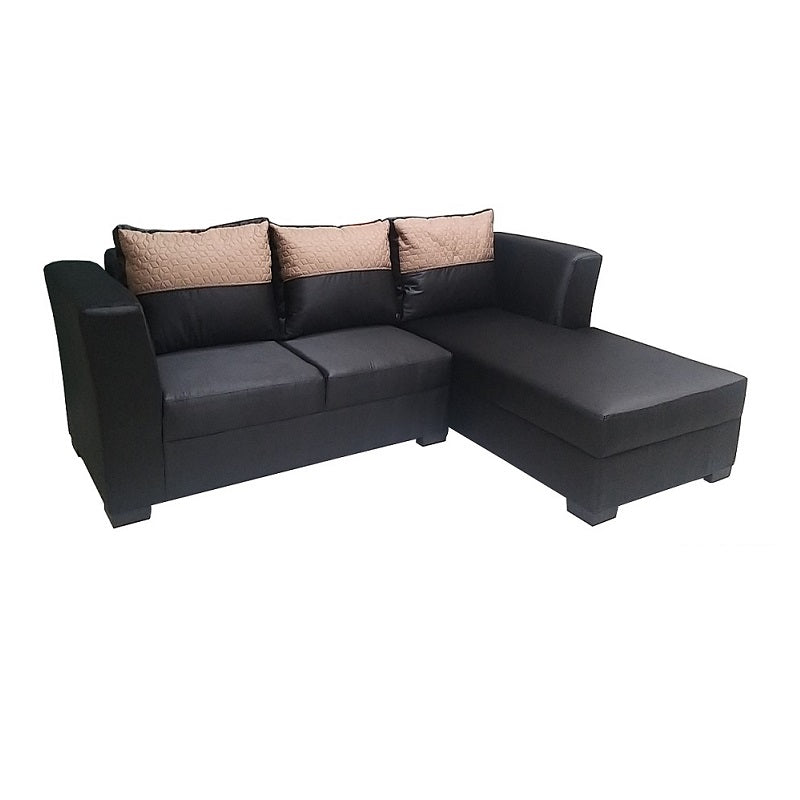 A stylish sectional sofa with an attached chaise, perfect for comfortable seating in contemporary interiors.