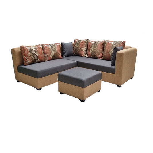 A stylish sectional sofa with an attached chaise, perfect for comfortable seating in contemporary interiors.