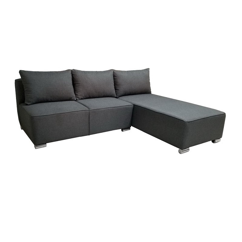 A stylish sectional sofa with an attached chaise, perfect for comfortable seating in contemporary interiors.