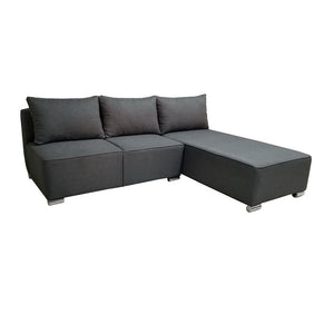 Lime L-Type Sofa | Fabric Upholstered with Cushions
