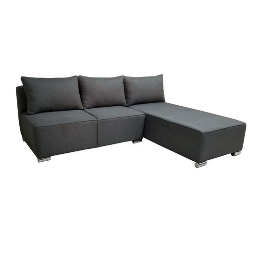 A stylish sectional sofa with an attached chaise, perfect for comfortable seating in contemporary interiors.