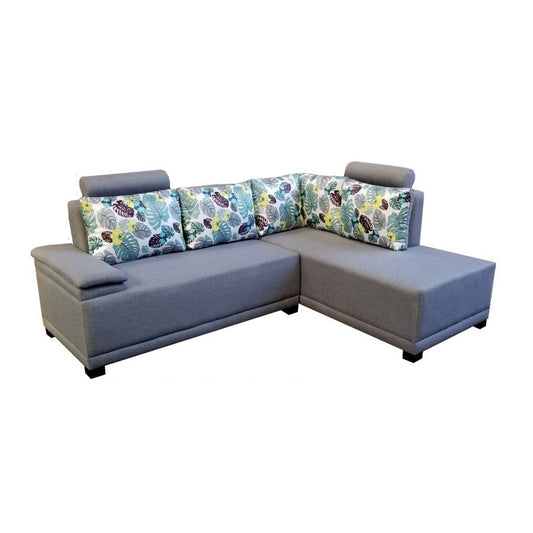 A stylish sectional sofa with an attached chaise, perfect for comfortable seating in contemporary interiors.