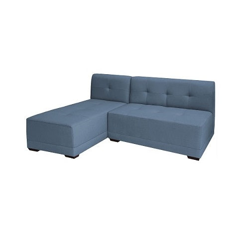 A stylish sectional sofa with an attached chaise, perfect for comfortable seating in contemporary interiors.