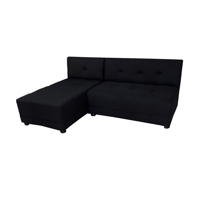 A stylish sectional sofa with an attached chaise, perfect for comfortable seating in contemporary interiors.
