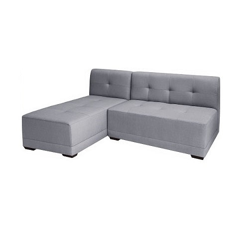 A stylish sectional sofa with an attached chaise, perfect for comfortable seating in contemporary interiors.