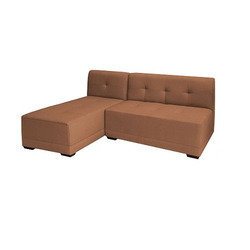 A stylish sectional sofa with an attached chaise, perfect for comfortable seating in contemporary interiors.