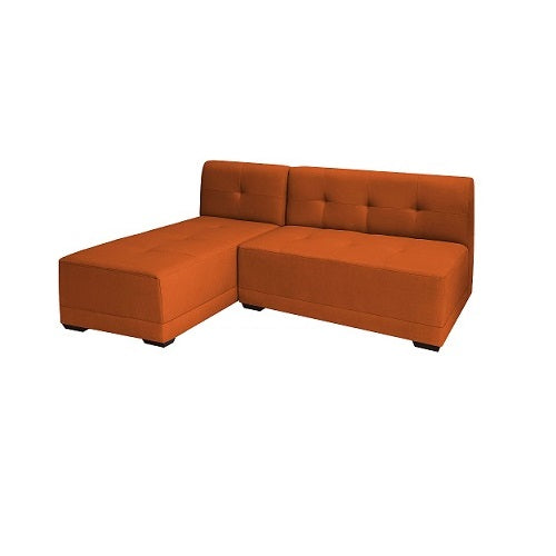 A stylish sectional sofa with an attached chaise, perfect for comfortable seating in contemporary interiors.