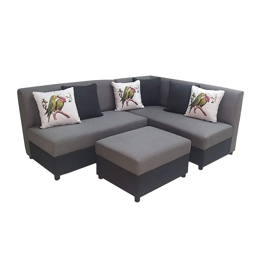 A stylish sectional sofa with an attached chaise, perfect for comfortable seating in contemporary interiors.