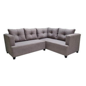 Regal L-Type Sofa | Fabric Upholstered with Uratex Foam & Cushions