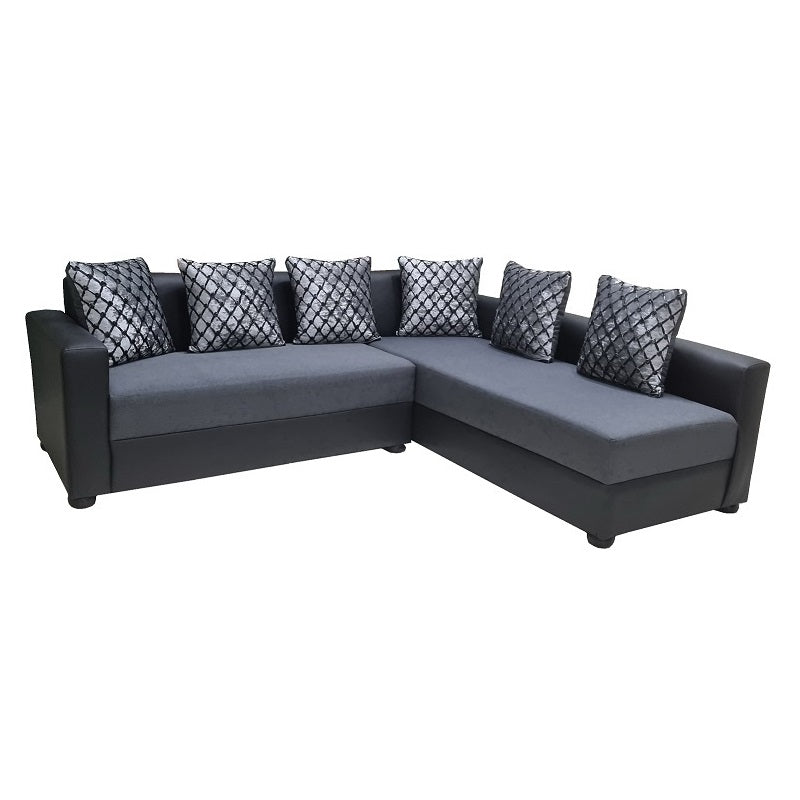 A stylish sectional sofa with an attached chaise, perfect for comfortable seating in contemporary interiors.