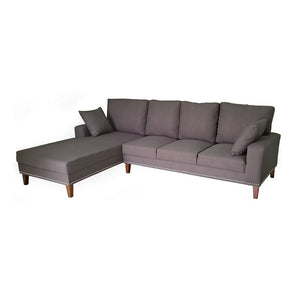 Rosalinde L-Type Sofa | Fabric Upholstered with Cushions