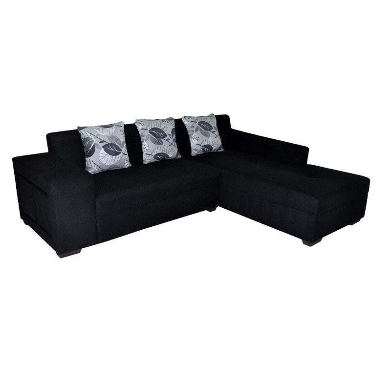 A stylish sectional sofa with an attached chaise, perfect for comfortable seating in contemporary interiors.