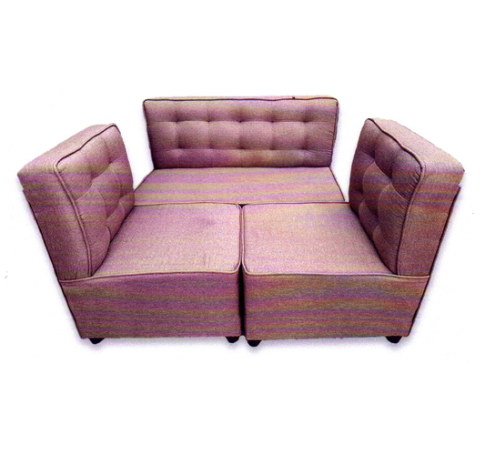 Moonflower Sofa Set | 2-1-1 Fabric Upholstered Sofa Set