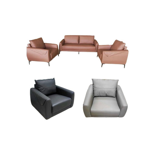 Hannah Sofa Set | 3-1-1 Leatherette Upholstered Sofa Set